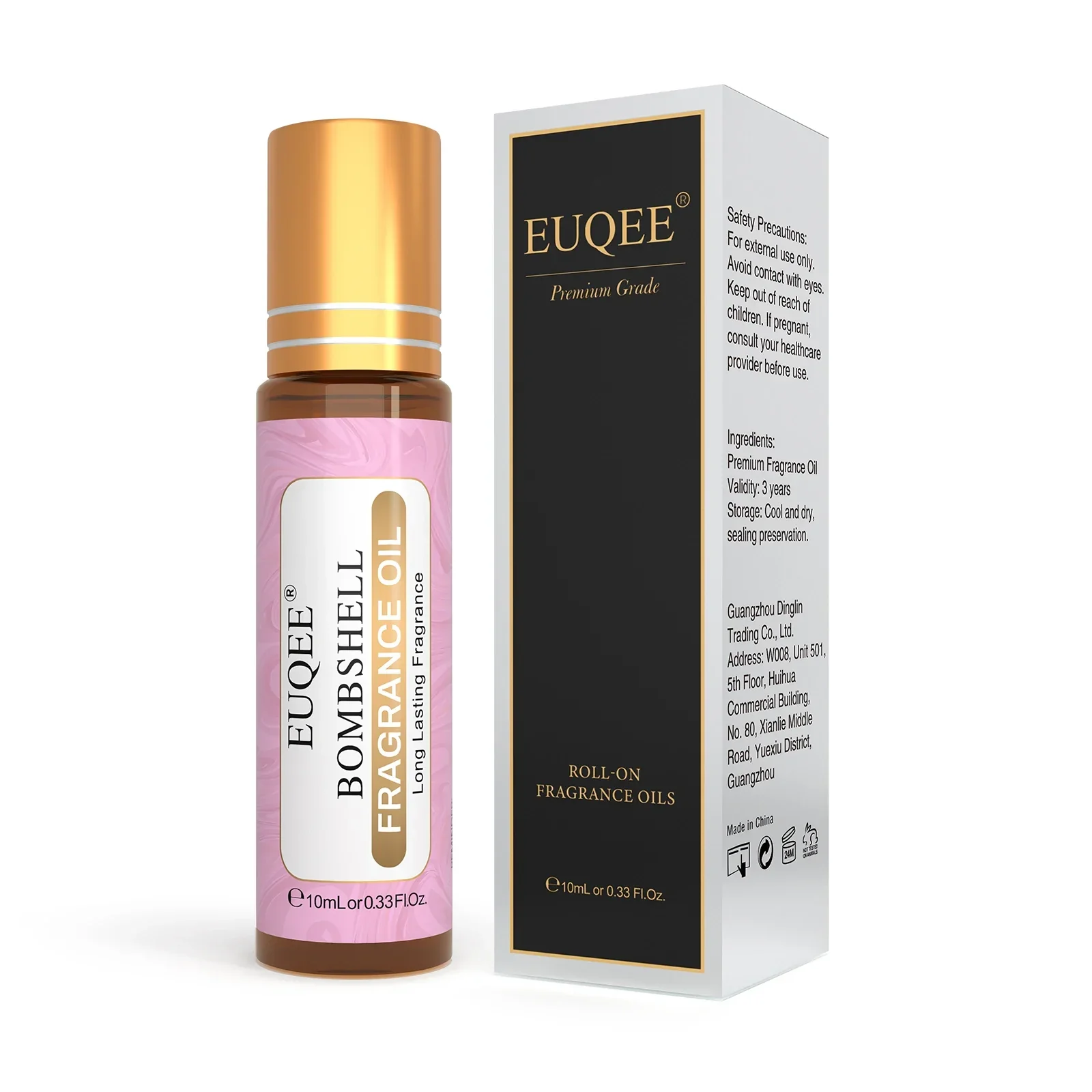 EUQEE 10ml Women's Roller Fragrance Oil-Coconut Vanilla Bubble Gum Bright Crystal Bombshell Midnight Rose Angel Aroma Oils - Image 17