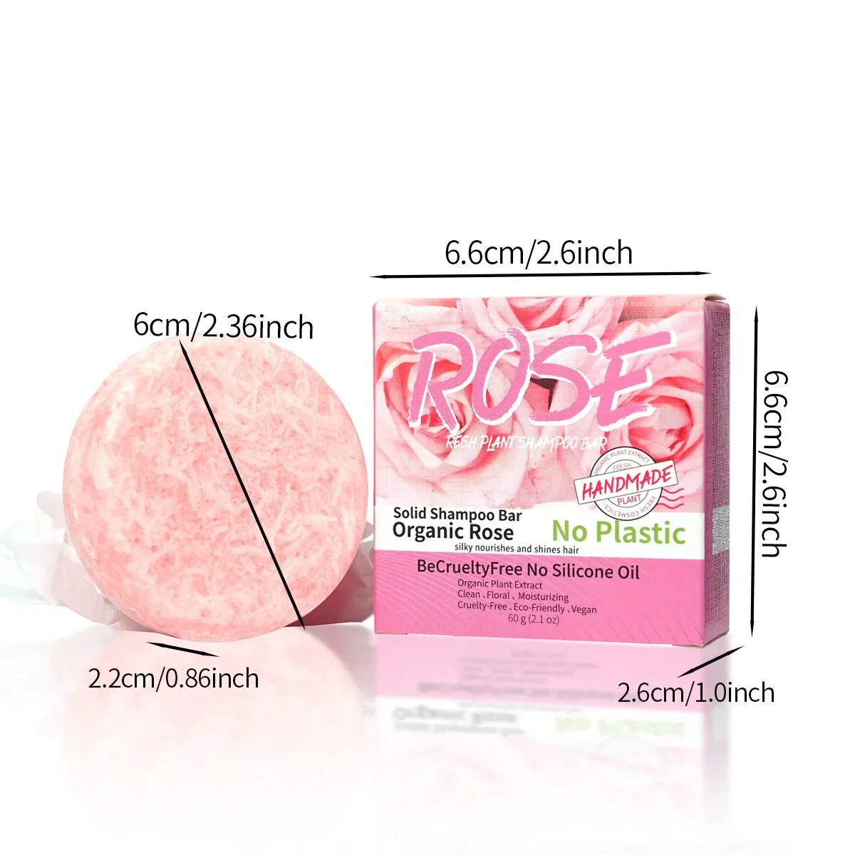 Pink rose shampoo soap, essential oil, handmade soap, nourishing, oil controlling, stain removing, floral fragrance overflowing - Image 6
